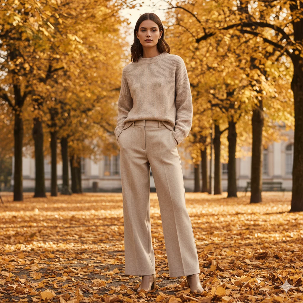 Knit Dress with Sneakers