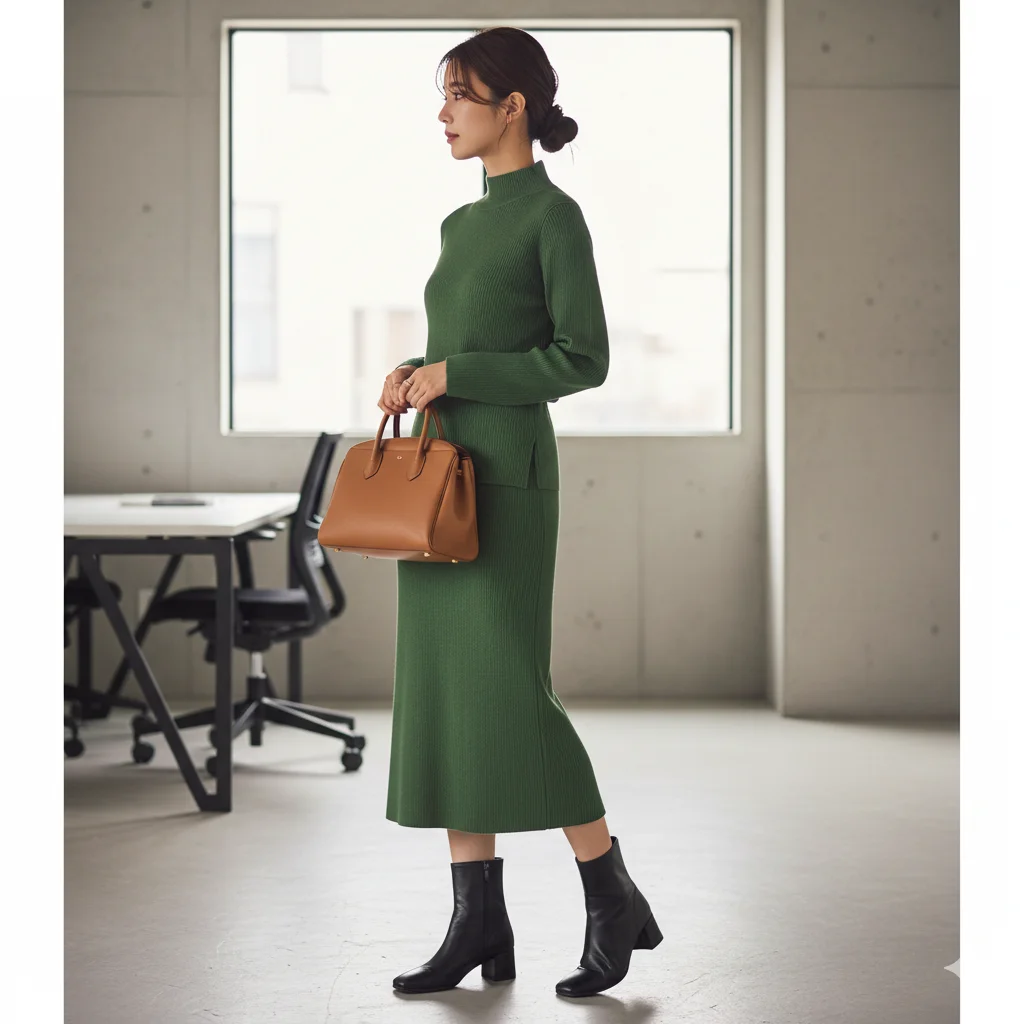 Knit Set with Structured