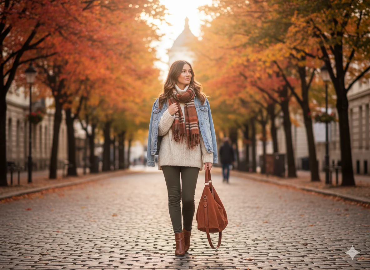 Layered Walking Outfits for Cooler Weather