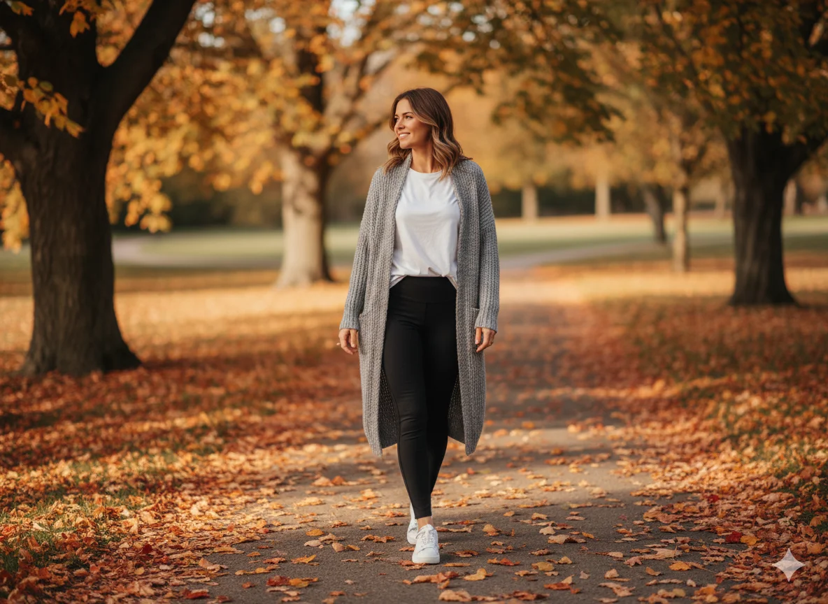 Leggings with Long Cardigan
