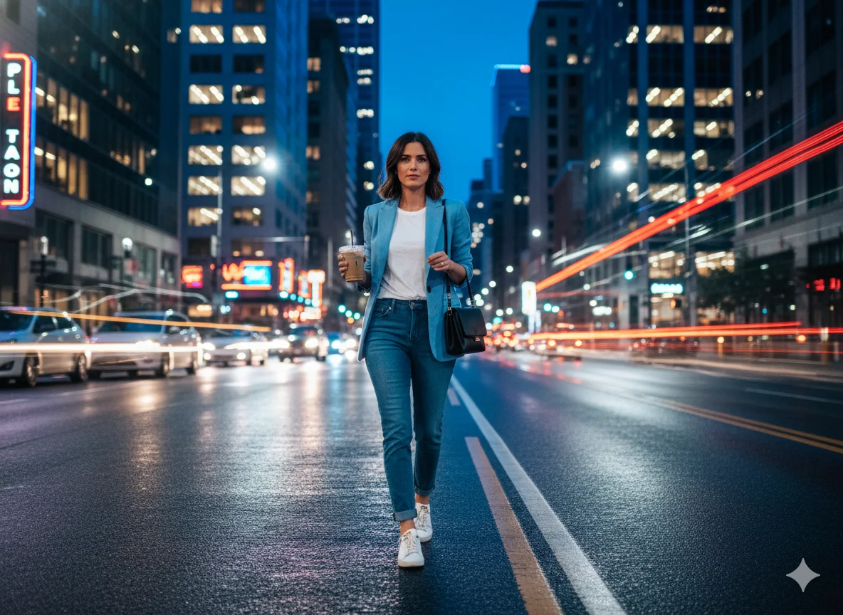 Light Blazer with Jeans