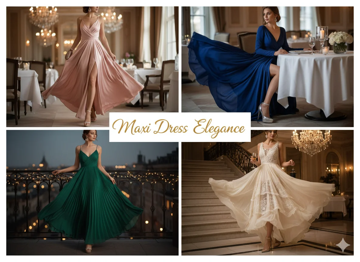 Maxi Dress with Heels