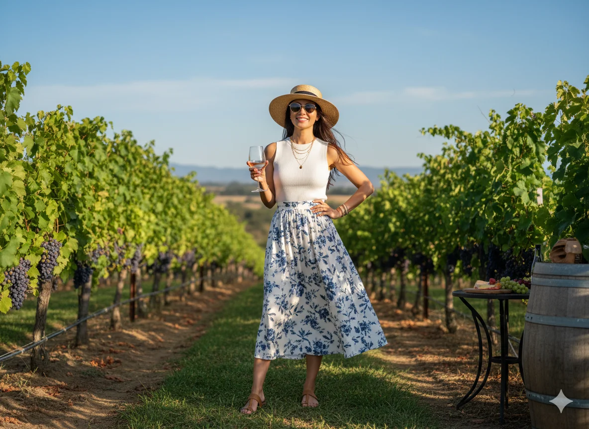 Midi Skirt and Sleeveless Top