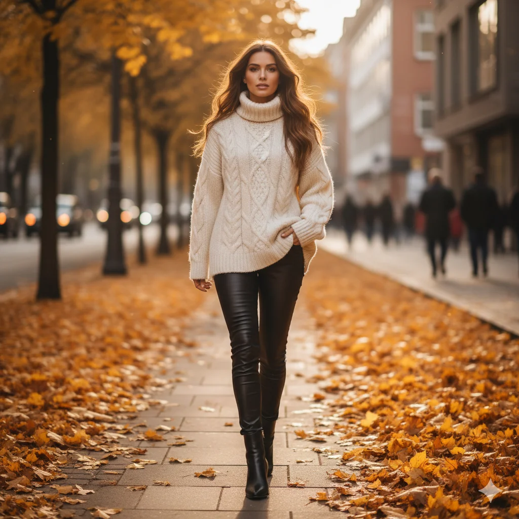 Midi Skirt with Cozy Sweater