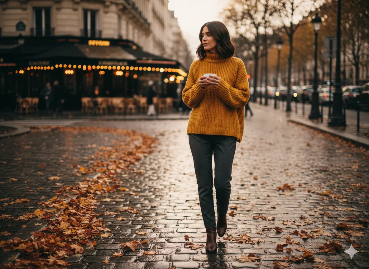 Oversized Sweater with Slim Pants