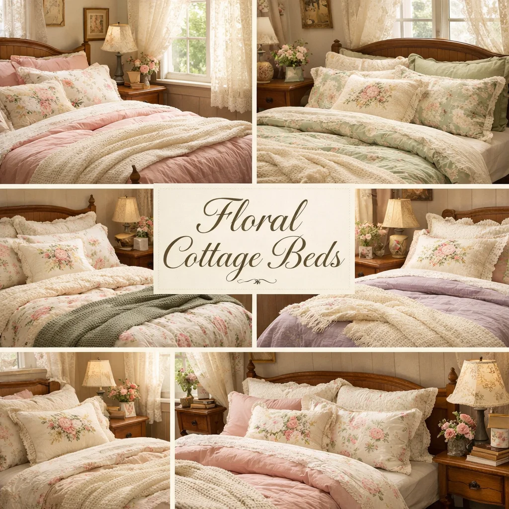 Soft Floral Bedding for a Romantic Look