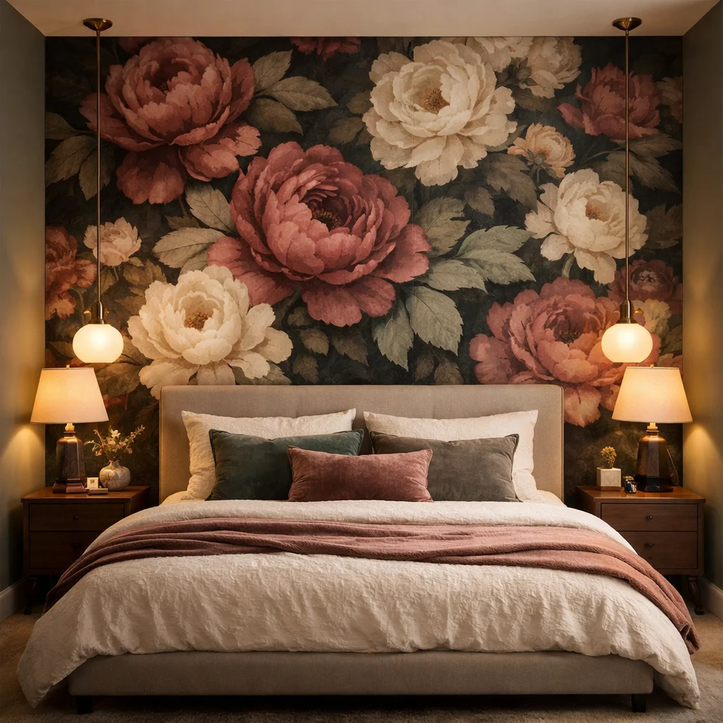11. Floral Quilt at the Foot of the Bed