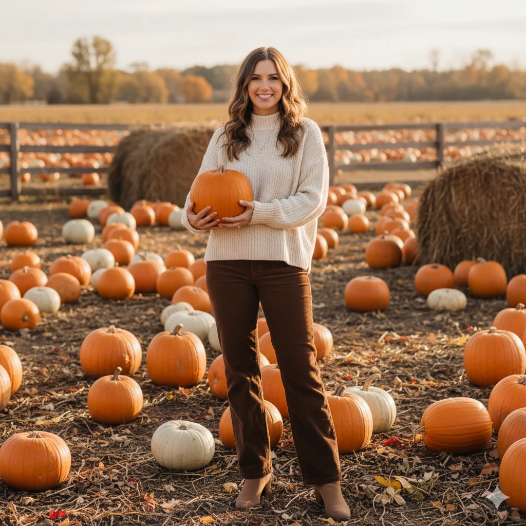 Sweater and Corduroy Pants