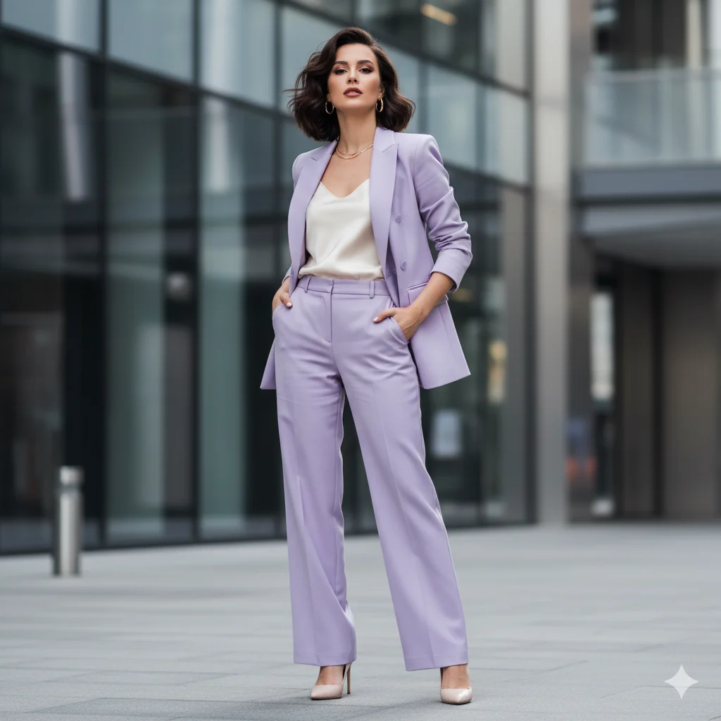 Tailored Suit with Heels