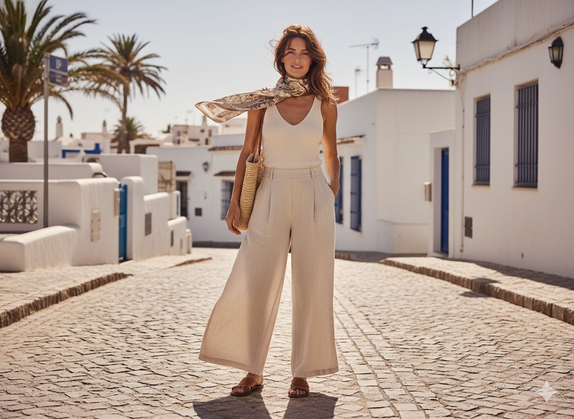 Tank Top and Linen Pants