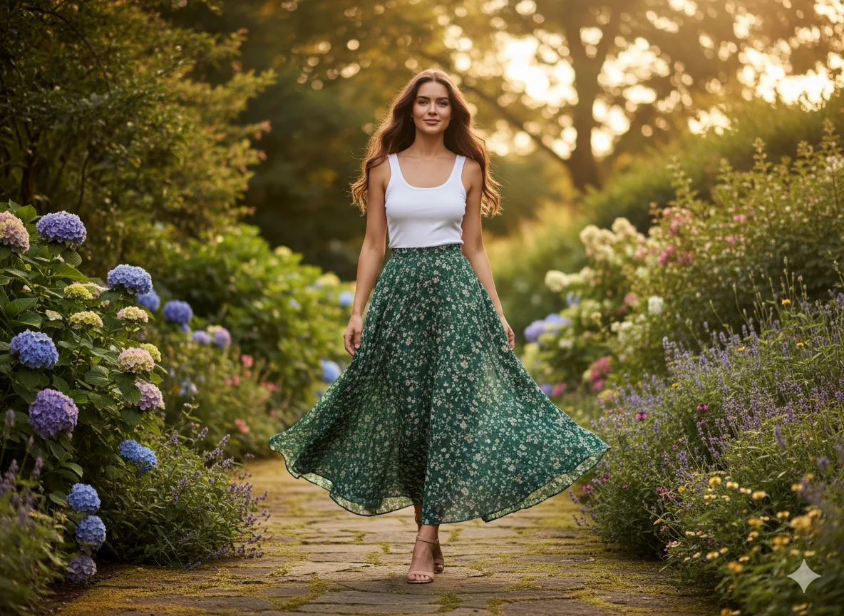 Tank Top with a Maxi Skirt