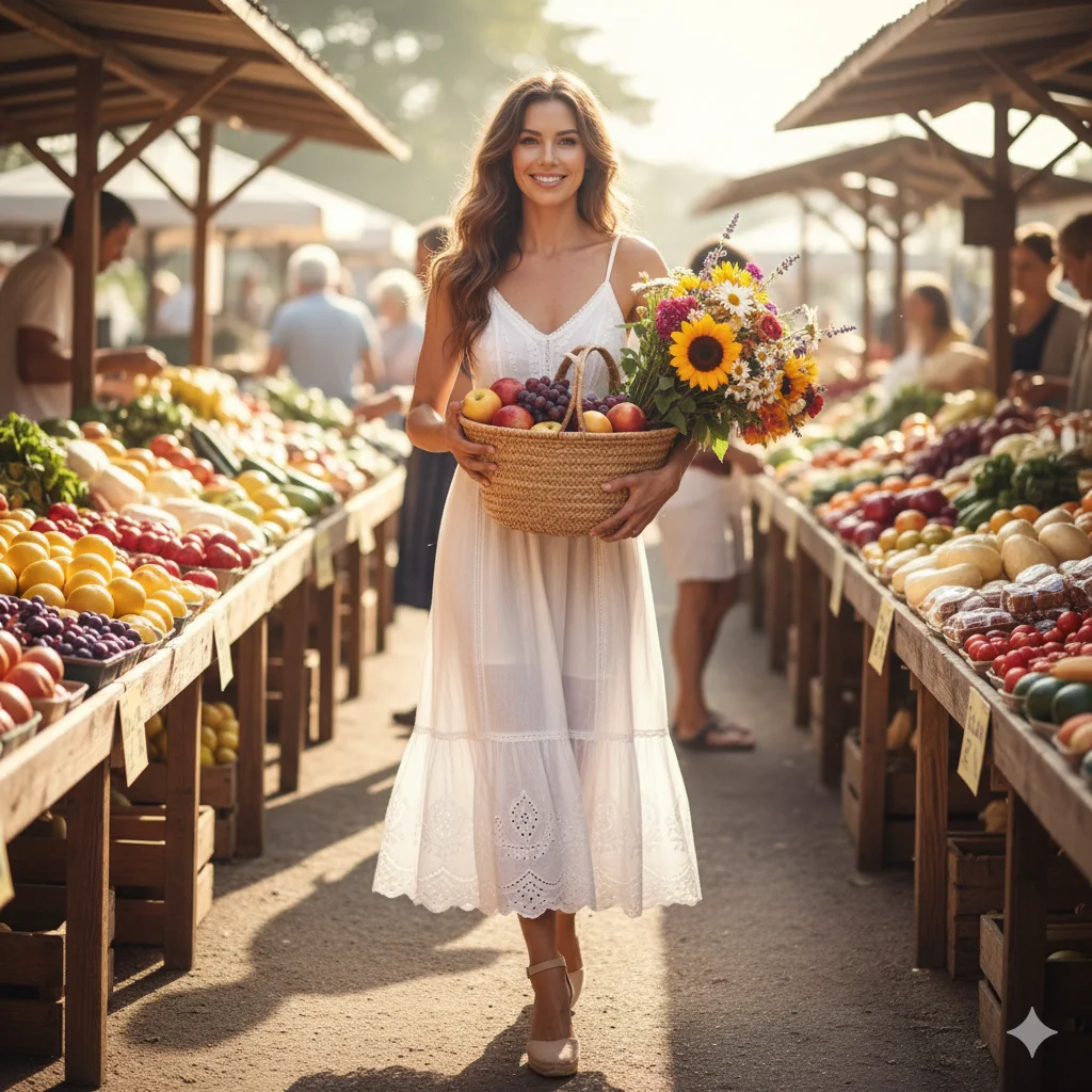 White Sundress with Espadrilles