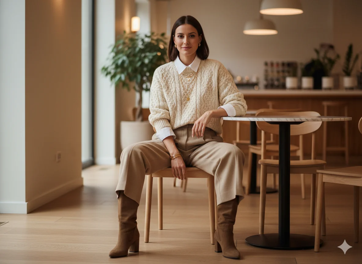 Cream Knit