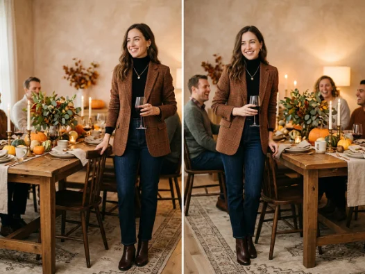 Plaid Blazer