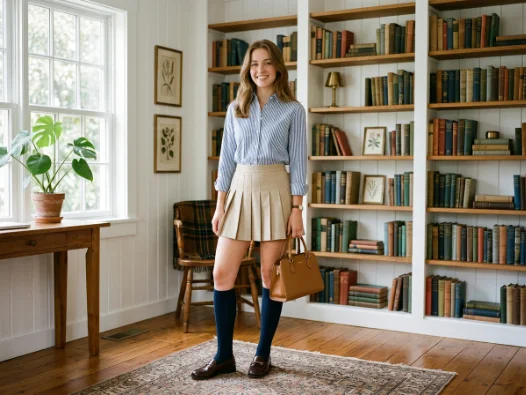 Preppy Pleated